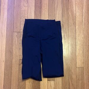 high waisted crossover navy aerie leggings
